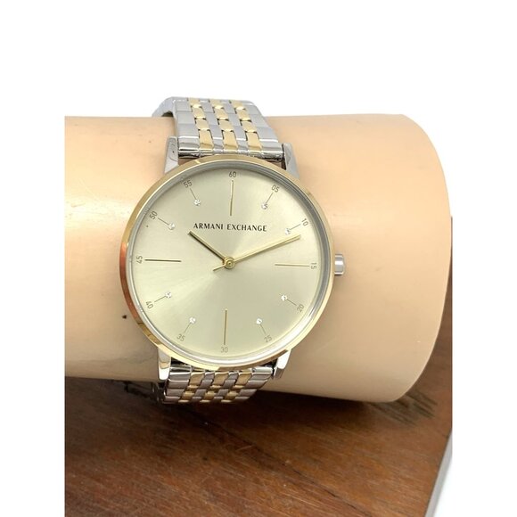 Armani Exchange Women's Watch AX5595 Quartz Two Tone Stainless Steel 36mm - Picture 11 of 14